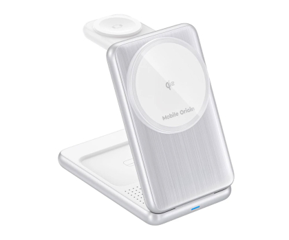 Ładowarka i akumulator Mobile Origin 3in1 Foldable Qi2 Charger PW8 silver